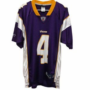 NFL Minnesota Vikings Brett Favre Jersey Purple Team Apparel Reebok Small EUC!